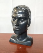 Ekspozytor głowa czarna, stojąca, bardzo lekka-wydmuszka