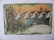 Raphael Kirchner ,, Les canards" Art Nouveau 1900. Rzadka