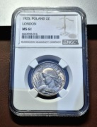 II RP - 2 złote 1925 Londyn - NGC MS61