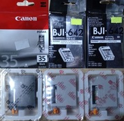 Tusze Canon PGI-35 BJI-642 BX-3 BC-05 oryginalne 6 szt. (przeterminowane)