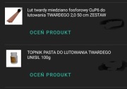 Lut twardy miedziano fosforowy CuP6 do lutowania TWARDEGO 2,0 50 cm Topnik