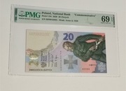 Banknot 20 złotych 2020r. Bitwa Warszawska 1920, PMG 69