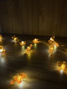 Lampki choinkowe w kształcie ludzików ciastek microled 2 metry 20światełek