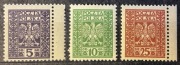 POLSKA Fi.242-244**, 1928r - Godło państwa
