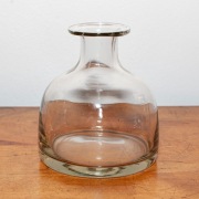 butla dekanter przydymione szkło PRL 