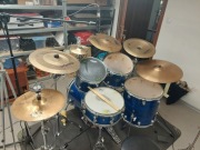 Perkusja akustyczna MES tanio rozbudowany zestaw doinwestowana