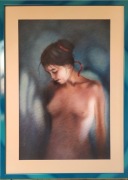 Autorskie dzieło sztuki. 3 akwarele pt. "Wariacje ze wstążką". 