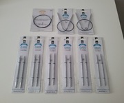 Drops Classic druty metalowe wymienne 13cm, krótkie na żyłce 40cm