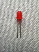 Dioda led czerwona z czasów PRL-u 