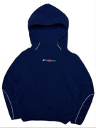 Niebieska Bluza z Kapturem Champion retro Vintage Logo haft boxy