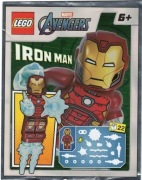LEGO Marvel Iron Man - Silver Hexagon on Chest + AKCESORIA sh0612 NOWY
