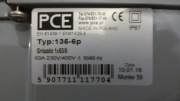 Gniazdo stałe PCE 63A 5P 400V z dławikiem