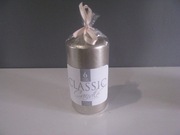 Świeca tradycyjna słupek cappuccino metalik