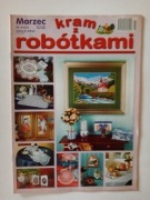 Kram z robótkami 3/2001 haft krzyżykowy, szydełko, haft Richelieu, witraże 