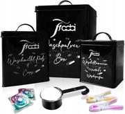 Pojemniki do przechowywania środków piorących zestaw 3 szt j.niemiecki