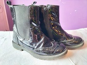 Botki dziewczęce, czarne, rozm. 33