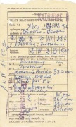 1994r, bilet blankietowy PKP na dopłatę, trasa W-wa/Katowice/Zwardoń