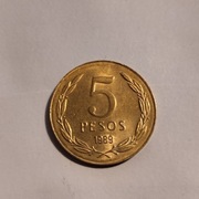 5 Pesos 1989 Chile