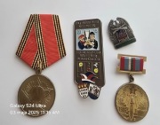 4 medale i odznaki. PRL. ORMO.
