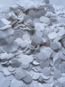 Konfetti białe kółka, Dekoracje ślub, Konfetti weselne, Konfetti do balonów