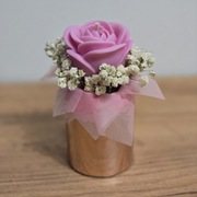 Mini flower box ze świecy sojowej o zapachu magnolii 