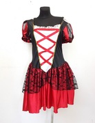 Sukienka przebranie Dama Kier Królowa Serc rozmiar 46 48. OA16