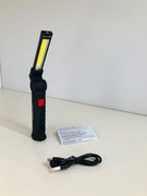 Przenośna lampa robocza z magnesem i obrotem 360° – USB, COB