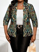 Eleganckie nowe kolorowe bolerko żakiet narzutka 48/50  3XL 