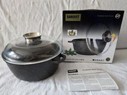 Garnek BAQUET aluminiowy 6,7 l z pokrywą szklaną