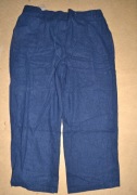 66^ yours letnie spodnie damskie   len  w gumkę 50/52