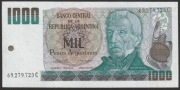 Argentyna 1000 pesos 1983 - San Martin - stan bankowy UNC