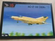 Model kartonowy samolotu Mig-21 bis Capeti