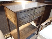 Stolik dębowy secesyjny z szufladami