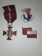 Odznaki PRL ZMS Krasicki + Młodzież dla Postępu + ZSMP XXXV lat PRL