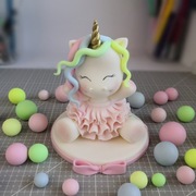 Figurka na tort - Jednorożec, cukrową figurka, ozdobą na tort
