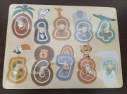 Układanka drewniana cyferki puzzle Safari Small 