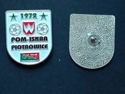 POM-ISKRA Piotrowice odznaka klubowa, oficjalna, na pins, srebrna
