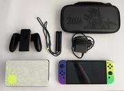 Nintendo Switch OLED Splatoon 3 Edition + 7 gier + akcesoria