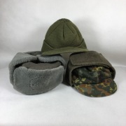 Zestaw 3szt. czapek zimowych NVA Bundeswehr US