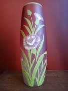 WAZON FLAKON RĘCZNIE MALOWANY SZKŁO  