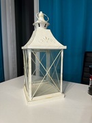 Świecznik biały otwierany