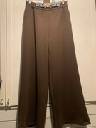 Spodnie masełko szerokie kuloty szwedy casual oversize duże czekoladowe