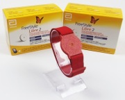 Opaska ochronna na sensor FreeStyle Libre 2 - CZERWONA