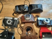 Stare aparaty fotograficzne Smena, Pentax i Altix