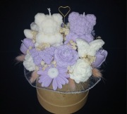 Flower box ze świec sojowych 