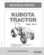 Instrukcja Obsługi Kubota M5L - 111 PL