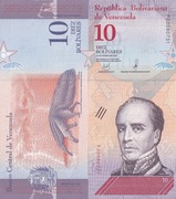 WENEZUELA 10 BOLIVARES 2018 UNC