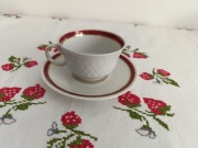 filiżanka z talerzykiem Reichenbach (NRD, GDR)