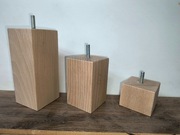 Nogi nòżki drewniane bukowe kwadratowe 5 cm