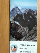Tatry Wysokie zapobieganie wypadkom w górach Słowacja 1989 r
